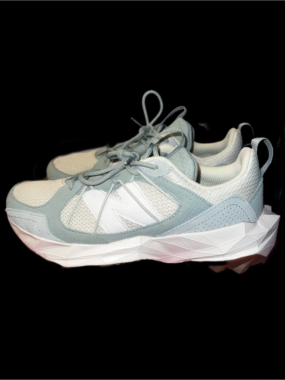 New Balance Mint Green and White Women's Chunky Sneakers